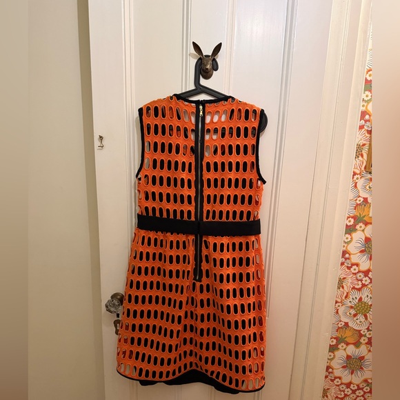 Moschino Couture Orange and Black Dress size 14 - Picture 4 of 8